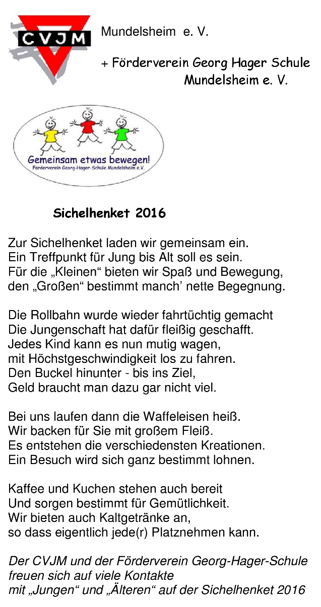 Sichelhenket 2016 Gedicht